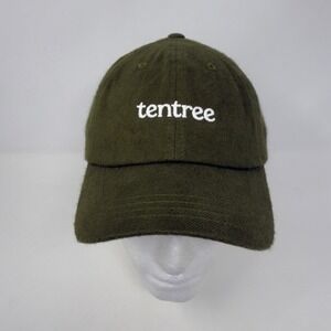 Tentree Kapok‎ Peak Hat Eco-Friendly Adjustable Strap Baseball Cap Uniform Green